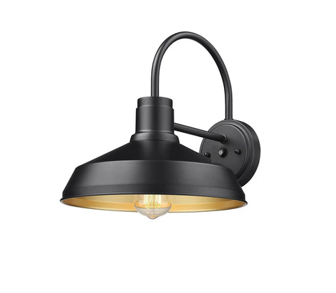 Dusk To Dawn Gooseneck Barn Lights Outdoor Wall Sconce Set Black Anti Rust Exterior Lighting For Farmhouse Porch Or Garden 2 Pack With Sensor For Any Weather Ready