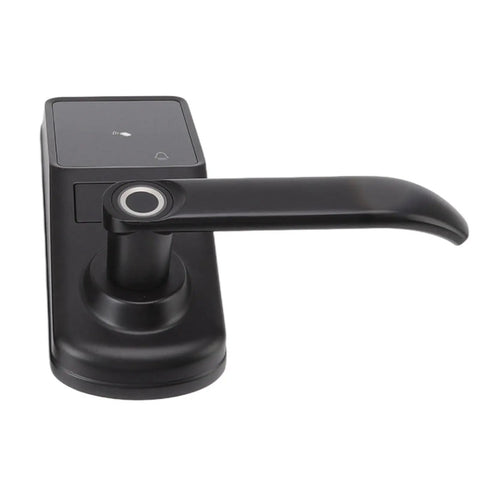 Kick Back And Relax With This Heavy Duty Smart Door Lock Boasting Instant Fingerprint Scan Plus Straightforward Password Entry And Smooth Phone App Hookup So You Can Easily Ditch Those Old House Keys At Your Front Door - black smart door lock with fingerprint scanner.