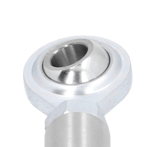 Adjustable Heim Joint Alternator Tensioning Rod Bracket For SBC BBC 350 454 V8 close-up view of stainless steel joint.