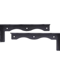 Heavy Duty Floating Shelf Bracket Made Of Carbon Steel Built Tough Rust Resistant Frosted Black Finish Wall Mounted Shelf Bracket