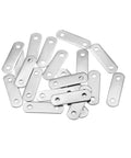Stainless Steel Corner Brace Repair Plates For Furniture Pack Of 20 Or 50 30mm By 8mm Easy Screw Mounting scattered view