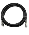 Rock Sturdy Robot DX Teach Pendant Extension Cord Offering Sick High Temp Durability And Tight Signal Blocking For Straight Up Reliable Handle Linkups And Heavy Duty Factory Automation Jobs Around Sixteen Meters - coiled black extension cable with connectors.