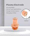 Plasma Cutter Consumables Kit for CB70 Torch Versa Cut Pro Grade Electrode with copper and hafnium composition, PR0063