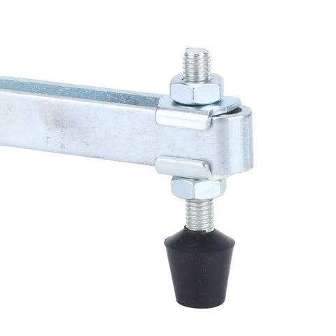 Quick Toggle Clamp For Metal Plate And Circuit Board Positioning Iron Welding Fixture Clamp With Plastic Handle 14 By 15 Cm Manual Holding Tool For Stable Machine Operation, iron clamp with black plastic handle