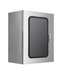 Wall Mounted Stainless Steel Distribution Box Weatherproof For Indoor And Outdoor Use, Built Tough Metal Electrical Enclosure Cabinet For Industrial Or Home Projects, 80x60x25 Cm front view