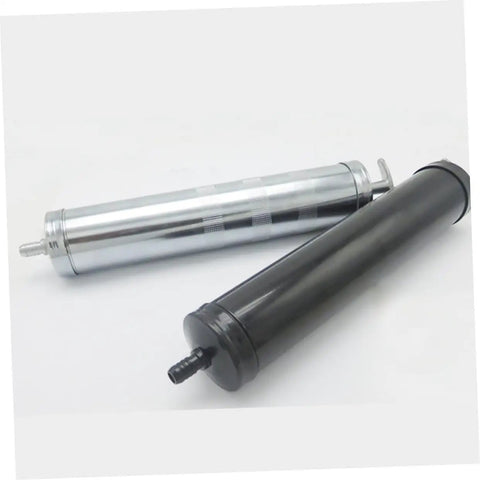 500cc Pump Hand Oil Transfer Extractor, Lightweight Manual Fluid Siphon For Cars, Lawn Equipment And Liquids, Silver Plating Style, All Purpose Fluid Pump For Oil, Water, Diesel And More, Easy Grip And Durable Build, silver and black
