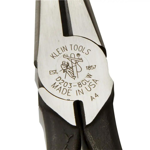 Glow In The Dark 8 Inch Long Nose Pliers With Hi Vis Grips For Reach And Leverage Heavy Duty Needle Nose Pliers For Tight Spaces