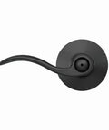 Accent Door Lever Matte Black Privacy Lock For Bedroom And Bathroom Doors With Push Button Inside Unlock, Emergency Outside Pin Key