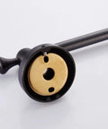 Oil Rubbed Bronze Towel Bar Wall Mount Dope Durable Solid Brass Towel Holder For Bathroom 23.6 Inch crown base detail