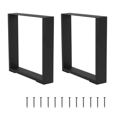 Beefy 16 Inch DIY Modern Square Coffee Table Legs Set Heavy Duty Steel Bench Legs For DIY Furniture 600 800 Pound Load Capacity