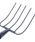 Heavy Duty Manure Fork Handheld Gardening Fork For Efficient Lawn Maintenance And Grass Manure Cleanup, steel tines