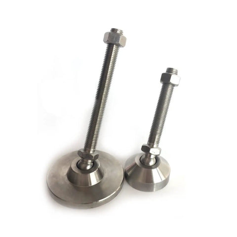 Heavy Duty Adjustable Leveling Feet Swivel M12 Leg Stabilizers To Kick The Wobble On Wobbly Desks And Cabinets Fast With Self Leveling Tilt Capabilities Set Of Four - stainless steel mounts with adjustable height