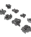 80 Keys Assortment In 8 Sizes With 45 Steel For Mechanical Industry, Heavy Duty Metal Key Set For Machining And Repair