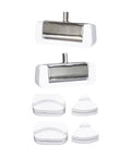 Shock Absorbing Mats For Sewing Machines With Lock Stitch Head Pads Easy Install Metal Spare Parts To Protect Your Sewing Head Durable Pad Set For Pros, 5 cm x 2 cm white pads
