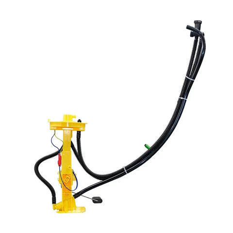 Heavy Duty Fuel Conveyor Module With Integrated Level Sensor For BMW X5 E70 XDrive 30d, yellow plastic construction with hoses.