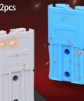Super Heavy Duty Forty Amp Two Pole Electro Forklift Battery Terminal Connector Fast Quick Connect Plug For Stackers And Electric Vehicles Safe High Current Six Hundred Volts Red Blue Gray Durable Reliable 2 Pack in blue and gray.