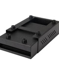 Espresso Knock Box Drawer For Coffee Grounds Pro Grade Stainless Steel Container Black with Removable Rubber Knock Bar