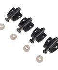 4 Pack Magnetic Push To Open Cabinet Latches Handleless Door Catches for wardrobe cupboard kitchen bathroom black finish