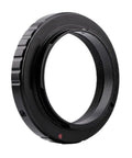 M42 T Ring Adapter For Nikon APS-C DSLR Cameras With All Metal Construction And Anti Oxidation Finish, side view