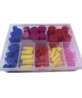 Super Duper 100 Pcs High Heat Silicone Rubber Tapered Plugs Assortment Kit For Powder Coating And Painting, Ultimate Masking System That Sticks Around And Makes Things Look Totally Fresh! plastic organizer box with assorted silicone tapered plugs