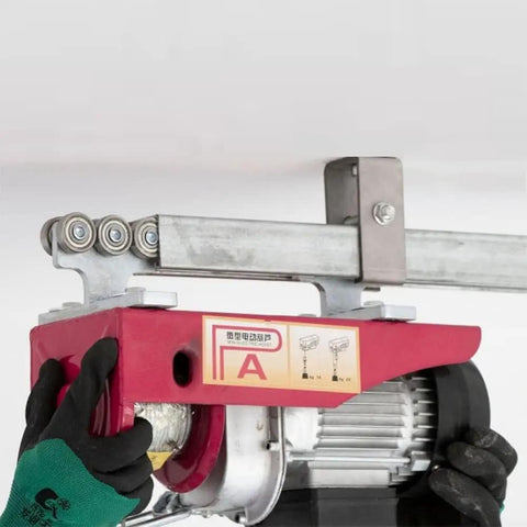 Pro Level Electric 6 Wheel Track Roller For 1 5/8 Metal Studs Quick Install Glide Mechanism, six wheel design close up.