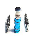 Car Dent Repair Leveling Pen Kit With Percussion Stick And Magnet Pen for dent removal, blue and silver design
