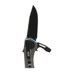 Everyday Carry 7 Tools Multi-Tool in CRYO D2 Steel with pocket-size, showing blade, urban gray and cyan finish for quick fixes