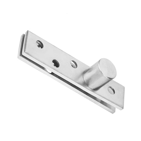 Dope 360 Degree Pivot Stainless Steel Door Hinge 75mm Long, 2 Pack, shown in brushed finish with countersunk holes.