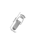4 Pack Metal Spring Latch Draw Latch Cabinet Door Hardware With Easy Install And Versatile Use, Silver Finish close-up