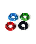 Top Shelf 60 Pack M3 Counterbore Washers In Sweet Golden Anodized Aluminum Alloy Finish And Rock Solid Grip Perfect For Rc Drone Fpv Toys Mechanical Screw Sets No Sweat Assembly, featuring colorful aluminum washers.