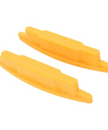 GOWENIC 2PCS Magnetic Stud Finder for Drywall and Wood, durable ABS, yellow, two-piece design for stud detection.