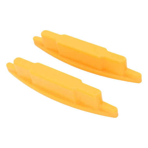 GOWENIC 2PCS Magnetic Stud Finder for Drywall and Wood, durable ABS, yellow, two-piece design for stud detection.