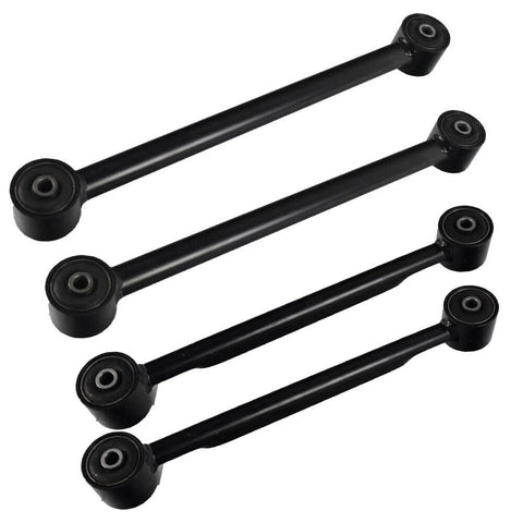 4 Piece Rear Suspension Upper And Lower Trailing Control Arm Kit For Left And Right Fits 2002 2009 Chevy Trailblazer GMC Envoy Buick Rainier Saab 9 7X Without Air Suspension