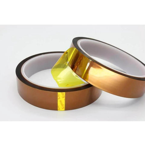 Two rolls of 3D Printer Heat Resistant Kapton Polyimide Insulating Tape For High Temp Protection, Adhesive BGA Tape, 20mm wide.