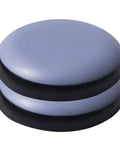 8 Pack Furniture Glide Pads For Chairs And Tables Non Skid PTFE Rubber Protectors, dark grey, two pads stacked