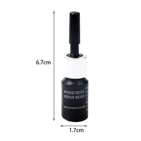 Windshield Crack Repair Kit With Repair Fluid For A Quick DIY Fix And Car Care Easy To Use Anti Scratch Formula bottle 67mm x 17mm