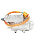Heavy Duty 409V AC Air Conditioning Compressor For Byd Qin EV side view with coolant line, designed for efficient cooling.