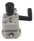 Awesome Plastic Hand Crank Manual Wire Stripper For Copper And Aluminum Cables with adjustable knob and handle.