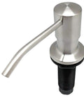 Top Fill Built In Soap Dispenser For Kitchen And Bath Stainless Steel 17 Oz Bottle Capacity Long 3 Inch Nozzle Check Valve Keeps Prime Satin Finish Easy Refills From The Top