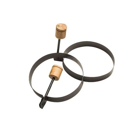 Outdoor Griddle Breakfast Prep Kit With Trigger Pancake Batter Dispenser Cast Iron Bacon Press And Two Nonstick Egg Rings