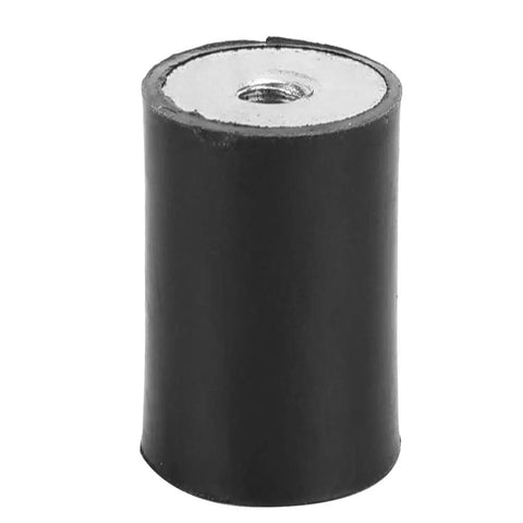 Bobbin Isolator Rubber Vibration Absorber Mounts 4 Pack M6 For Automotive Heavy Machinery And Fitness Equipment DD20x30, black rubber mount