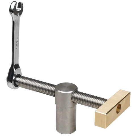 Heavy Duty Woodworking Workbench With Integrated Screw And Accessory Fixing System for DIY pros, featuring metal components