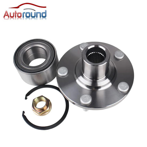 Beefy Front Wheel Hub Assembly Pair Fits Toyota Camry 2004 To 2017 Avalon 2005 To 2013 Highlander non-ABS 5-Lug Kit OEM Grade