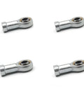 4 Pack 8Mm Female Metric Threaded Rod End Bearings Right Hand Ball Joints Heavy Duty Sealed Hardware built tough on white background.