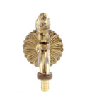 Outdoor Brass Garden Faucet With Bird Shaped Bibcock, 4.5 Inch Spigot, Decorative Antique Finish, three quarter inch hose thread