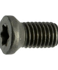 Heavy Duty Built Tough Top Shelf Black Oxide Star Drive Weaver Oval Head Gun Screws 10 Pack 8-40 X 1/4 Inch Full Thread T-15 Torx Fasteners Quick Install close-up of black oxide Torx screw.