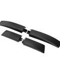 Sleek 4 Pcs Roof Rack Rail End Cap Cover Kit For Front And Rear Vehicle Side Rails Perfect Fit Durable Abs Plastic Replacement Parts To Block Dirt And Restore Style, black ABS covers