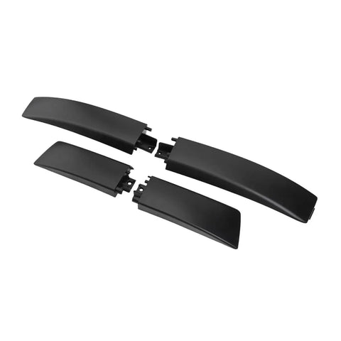 Sleek 4 Pcs Roof Rack Rail End Cap Cover Kit For Front And Rear Vehicle Side Rails Perfect Fit Durable Abs Plastic Replacement Parts To Block Dirt And Restore Style, black ABS covers