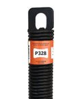 28 Inch Plug End Garage Door Spring For One Piece Doors And Toy Haulers Easy DIY Install With Safety Containment Rod, black spring