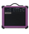 Purple 20W Bass Amp Portable Practice Speaker with Six Point Five Inch Driver Aux Input and Headphone Output Front View